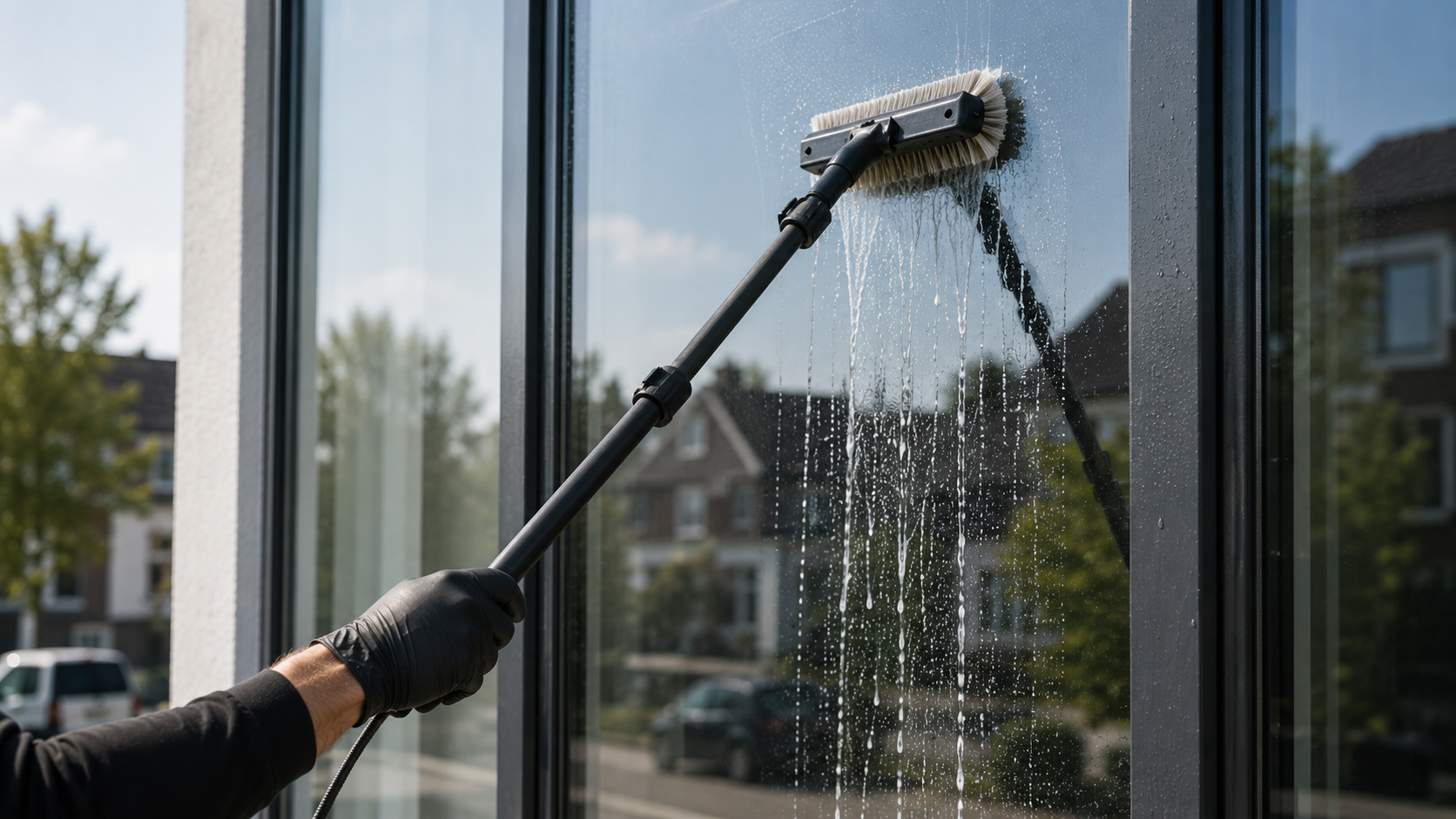 Glasbewassing - professionele glazenwasser